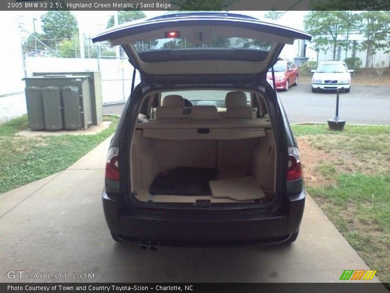 Highland Green Metallic / Sand Beige 2005 BMW X3 2.5i