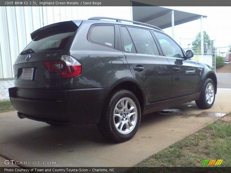 Highland Green Metallic / Sand Beige 2005 BMW X3 2.5i