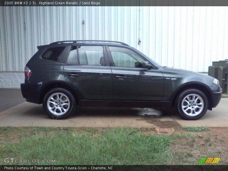 Highland Green Metallic / Sand Beige 2005 BMW X3 2.5i