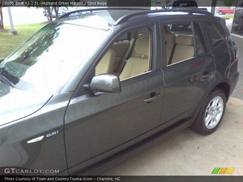 Highland Green Metallic / Sand Beige 2005 BMW X3 2.5i