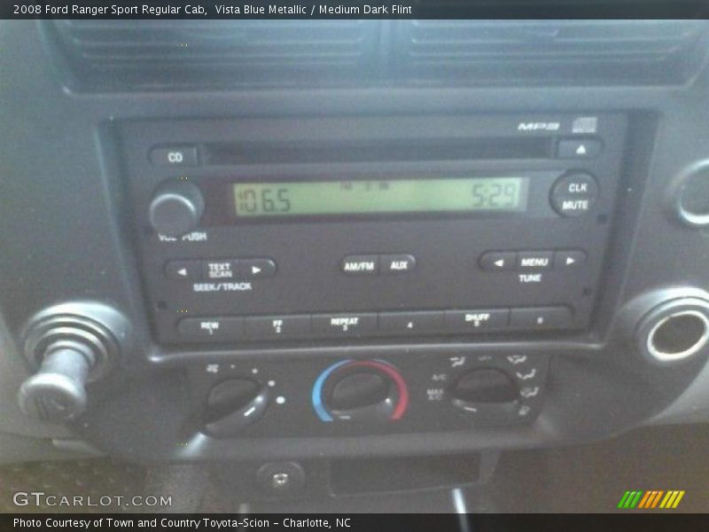 Vista Blue Metallic / Medium Dark Flint 2008 Ford Ranger Sport Regular Cab