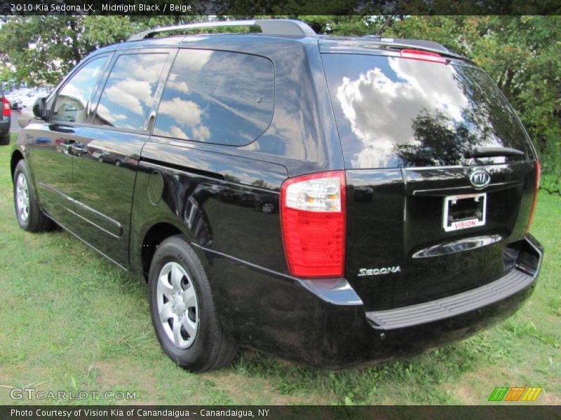Midnight Black / Beige 2010 Kia Sedona LX