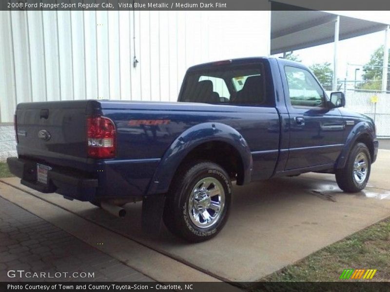 Vista Blue Metallic / Medium Dark Flint 2008 Ford Ranger Sport Regular Cab