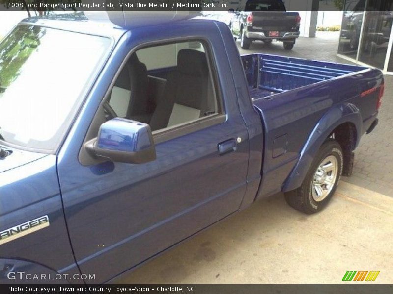 Vista Blue Metallic / Medium Dark Flint 2008 Ford Ranger Sport Regular Cab