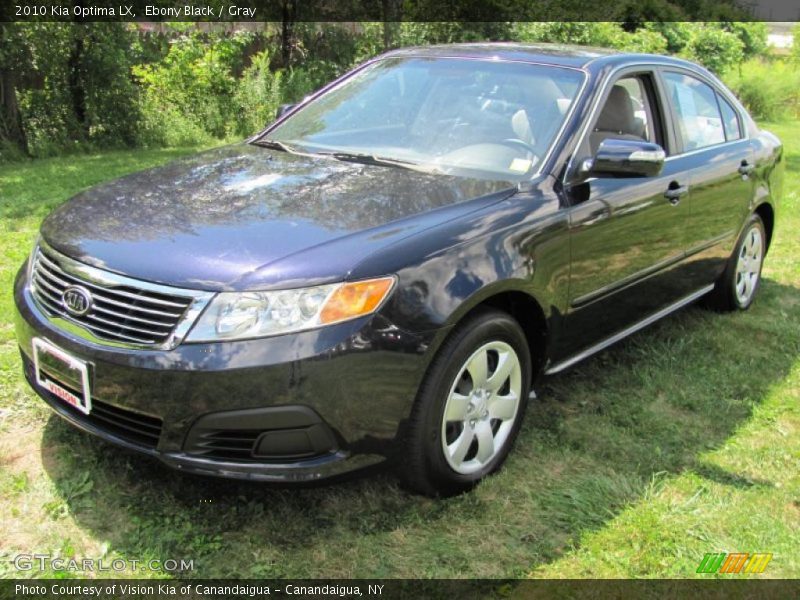 Ebony Black / Gray 2010 Kia Optima LX