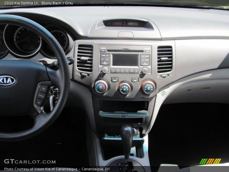 Ebony Black / Gray 2010 Kia Optima LX