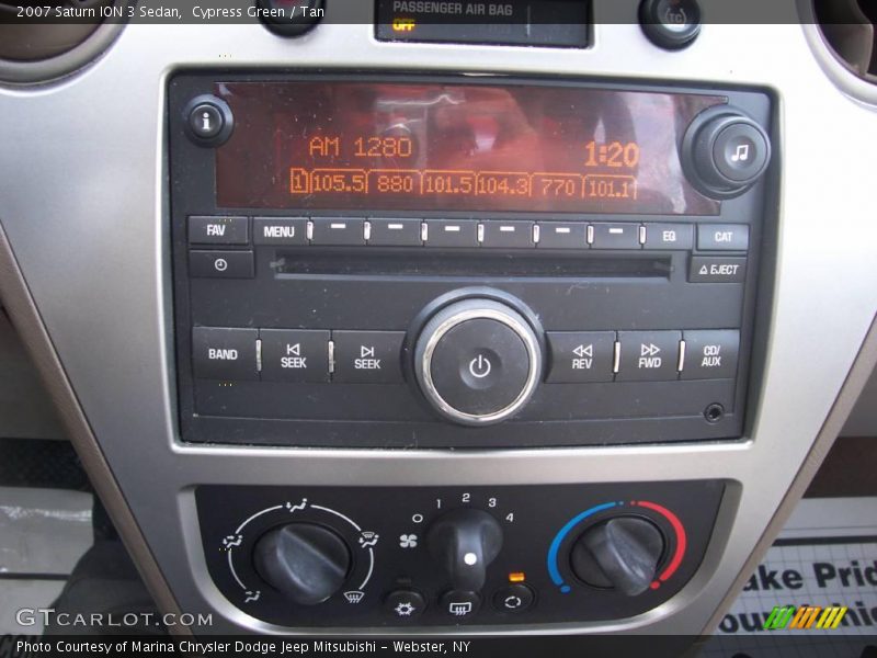 Cypress Green / Tan 2007 Saturn ION 3 Sedan