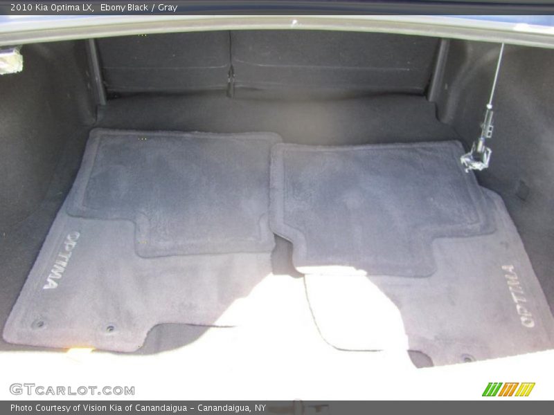 Ebony Black / Gray 2010 Kia Optima LX