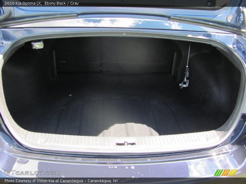 Ebony Black / Gray 2010 Kia Optima LX
