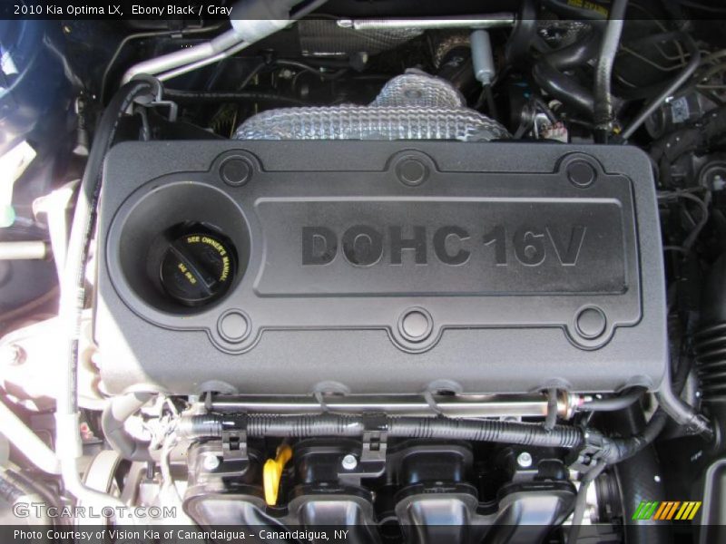 Ebony Black / Gray 2010 Kia Optima LX