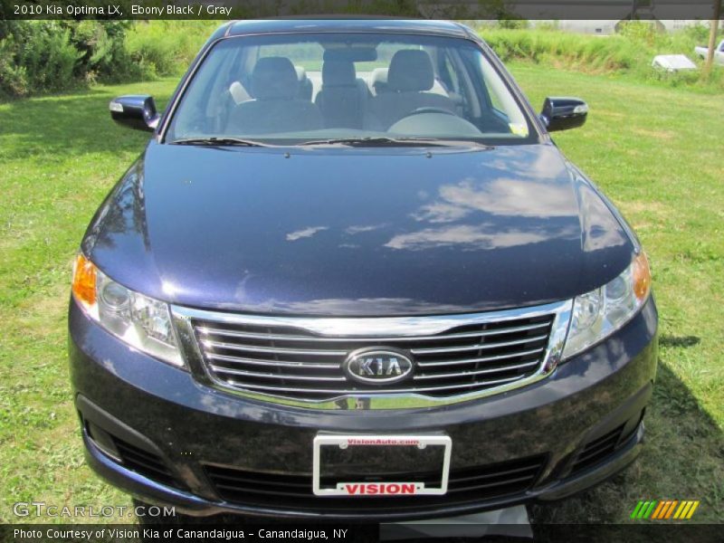 Ebony Black / Gray 2010 Kia Optima LX
