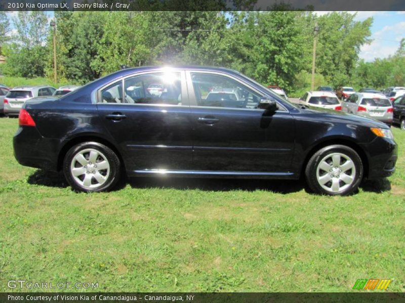Ebony Black / Gray 2010 Kia Optima LX