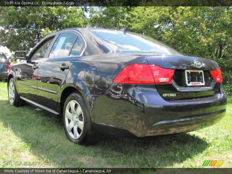 Ebony Black / Gray 2010 Kia Optima LX