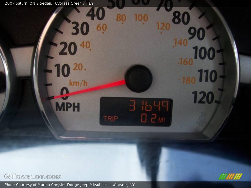 Cypress Green / Tan 2007 Saturn ION 3 Sedan