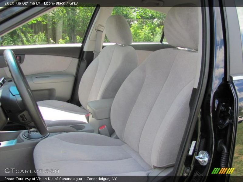Ebony Black / Gray 2010 Kia Optima LX
