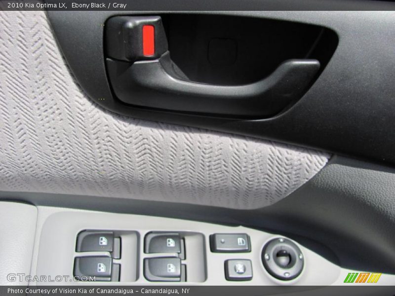 Ebony Black / Gray 2010 Kia Optima LX