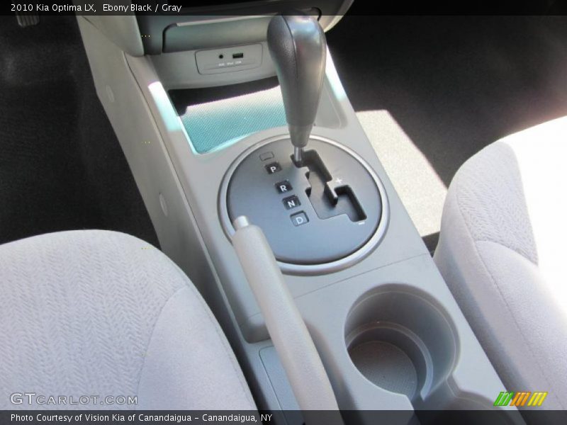 Ebony Black / Gray 2010 Kia Optima LX