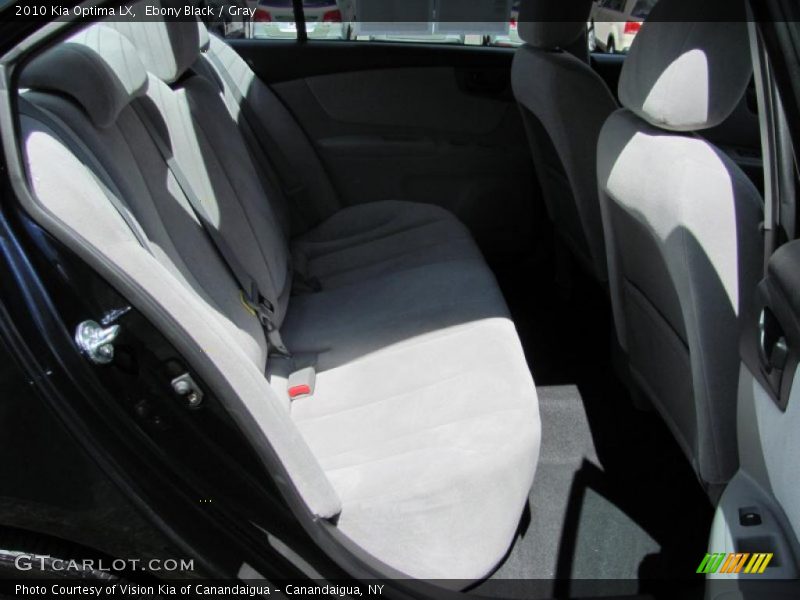Ebony Black / Gray 2010 Kia Optima LX