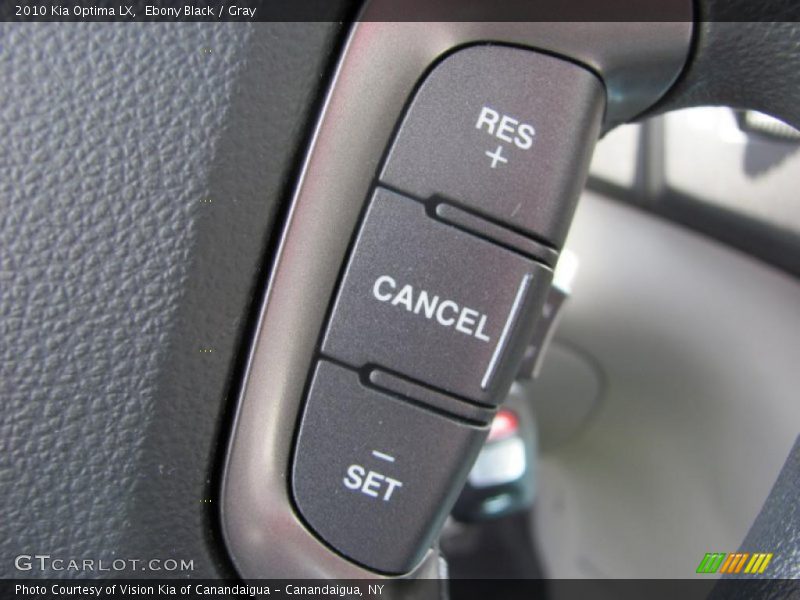 Ebony Black / Gray 2010 Kia Optima LX