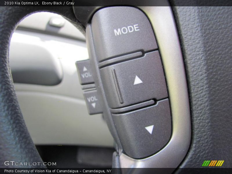 Ebony Black / Gray 2010 Kia Optima LX