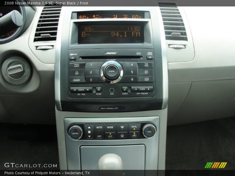 Super Black / Frost 2008 Nissan Maxima 3.5 SE
