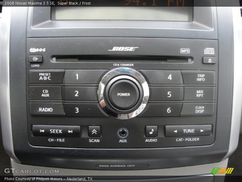 Super Black / Frost 2008 Nissan Maxima 3.5 SE