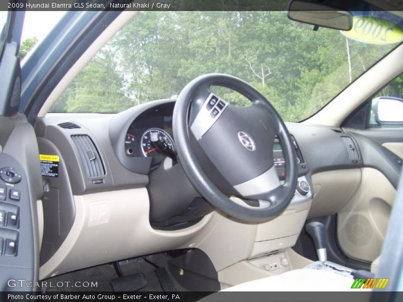 Natural Khaki / Gray 2009 Hyundai Elantra GLS Sedan