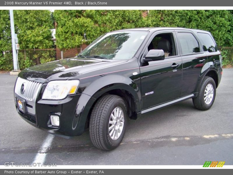 Black / Black/Stone 2008 Mercury Mariner V6 Premier 4WD