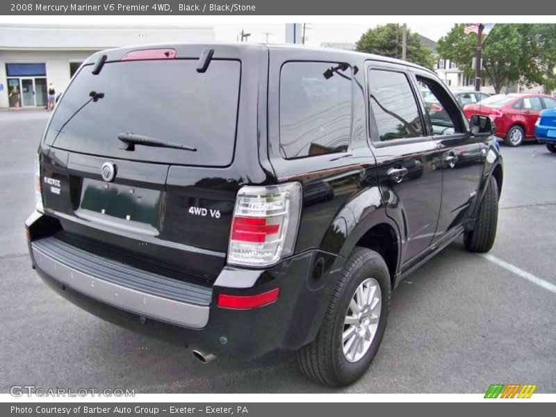 Black / Black/Stone 2008 Mercury Mariner V6 Premier 4WD