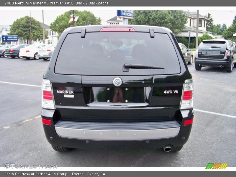 Black / Black/Stone 2008 Mercury Mariner V6 Premier 4WD