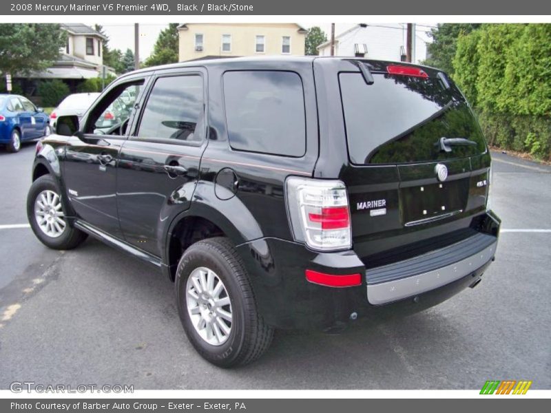 Black / Black/Stone 2008 Mercury Mariner V6 Premier 4WD