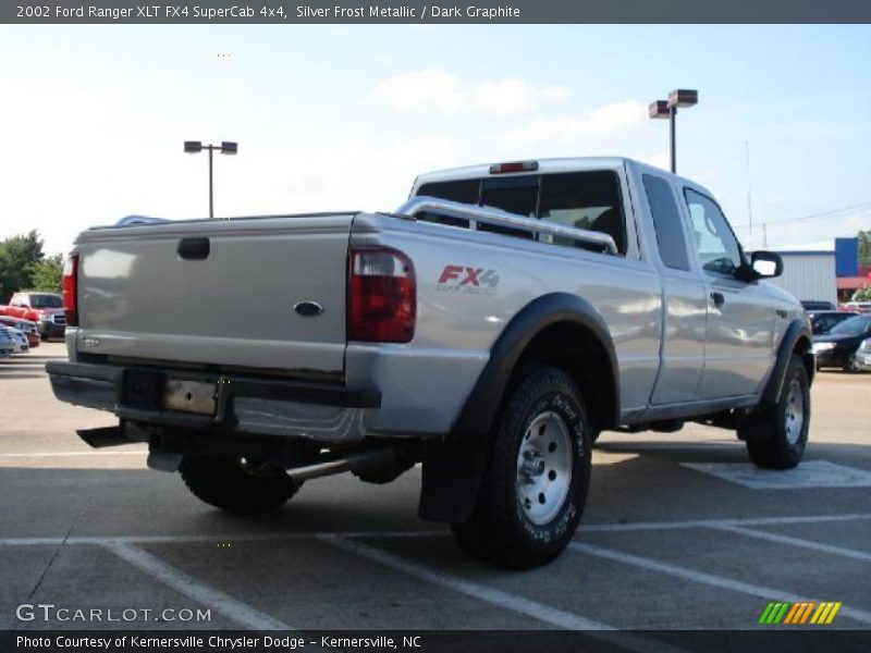 Silver Frost Metallic / Dark Graphite 2002 Ford Ranger XLT FX4 SuperCab 4x4