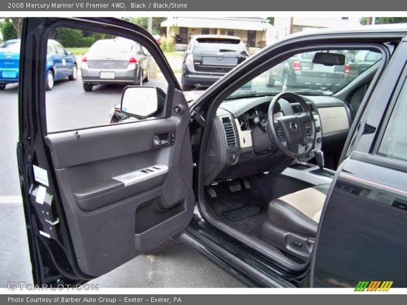 Black / Black/Stone 2008 Mercury Mariner V6 Premier 4WD