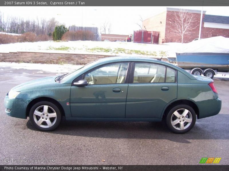 Cypress Green / Tan 2007 Saturn ION 3 Sedan