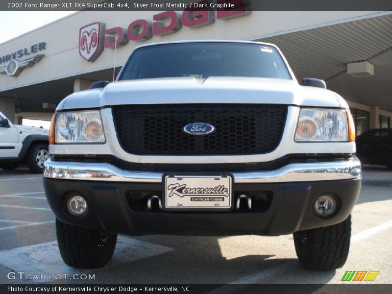 Silver Frost Metallic / Dark Graphite 2002 Ford Ranger XLT FX4 SuperCab 4x4