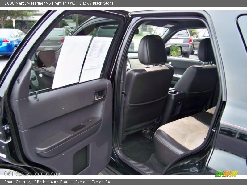 Black / Black/Stone 2008 Mercury Mariner V6 Premier 4WD