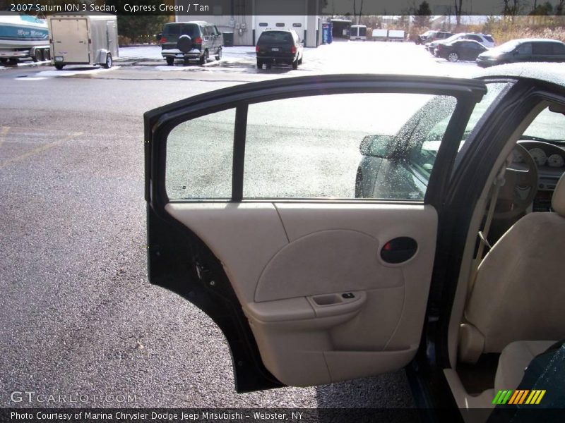 Cypress Green / Tan 2007 Saturn ION 3 Sedan