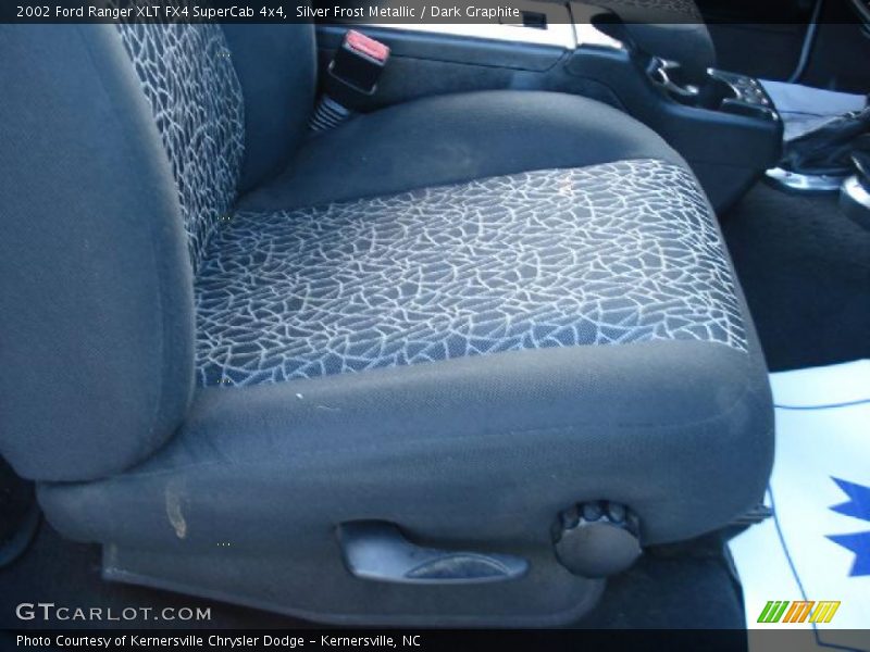 Silver Frost Metallic / Dark Graphite 2002 Ford Ranger XLT FX4 SuperCab 4x4