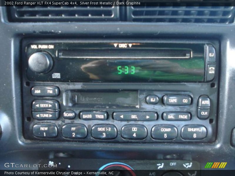 Silver Frost Metallic / Dark Graphite 2002 Ford Ranger XLT FX4 SuperCab 4x4