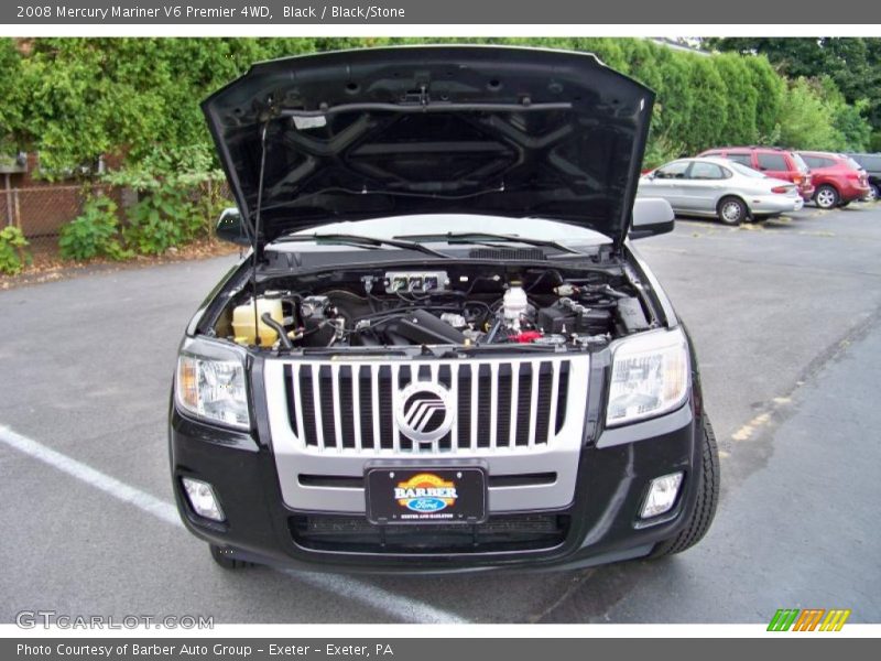 Black / Black/Stone 2008 Mercury Mariner V6 Premier 4WD