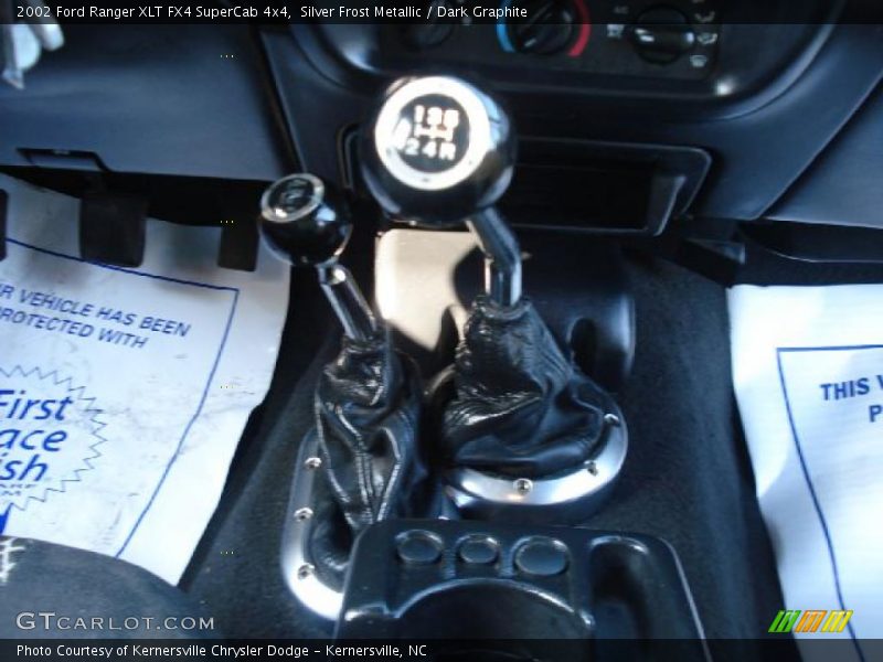 Silver Frost Metallic / Dark Graphite 2002 Ford Ranger XLT FX4 SuperCab 4x4