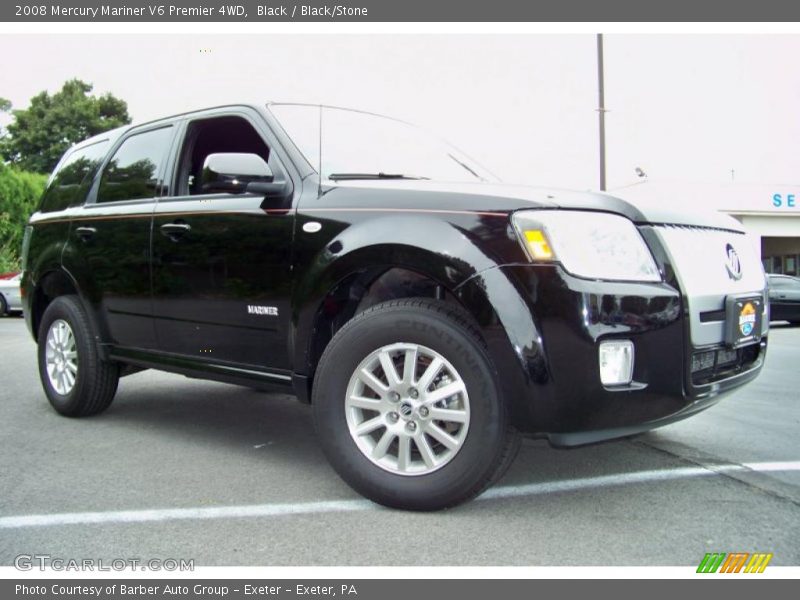 Black / Black/Stone 2008 Mercury Mariner V6 Premier 4WD