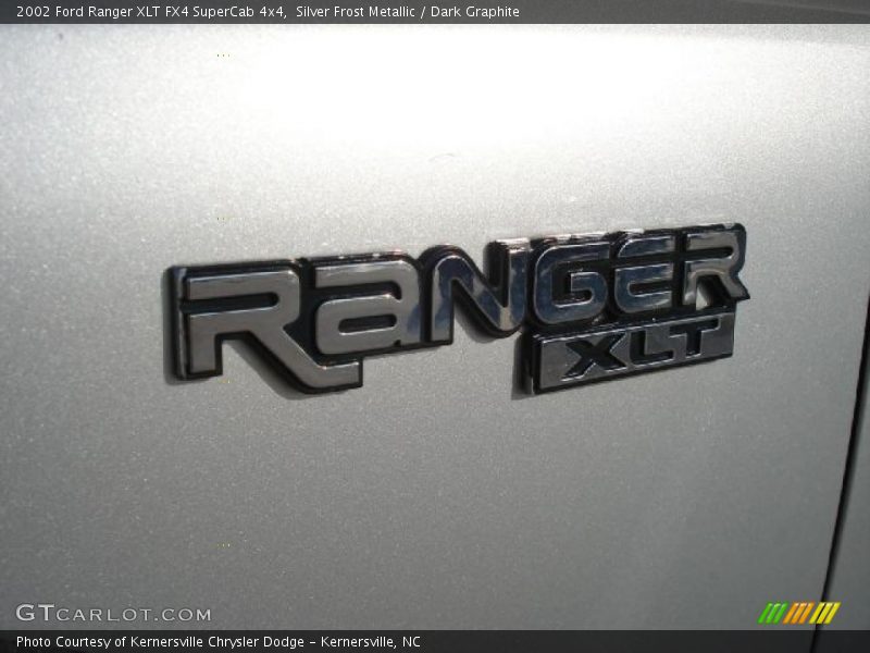 Silver Frost Metallic / Dark Graphite 2002 Ford Ranger XLT FX4 SuperCab 4x4