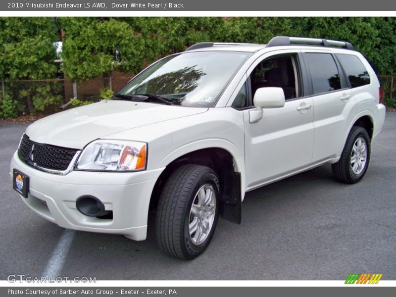 Dover White Pearl / Black 2010 Mitsubishi Endeavor LS AWD