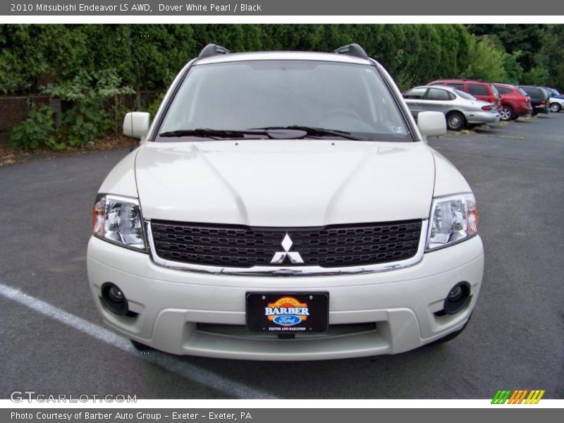 Dover White Pearl / Black 2010 Mitsubishi Endeavor LS AWD