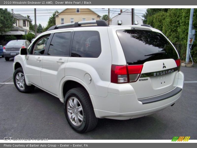 Dover White Pearl / Black 2010 Mitsubishi Endeavor LS AWD