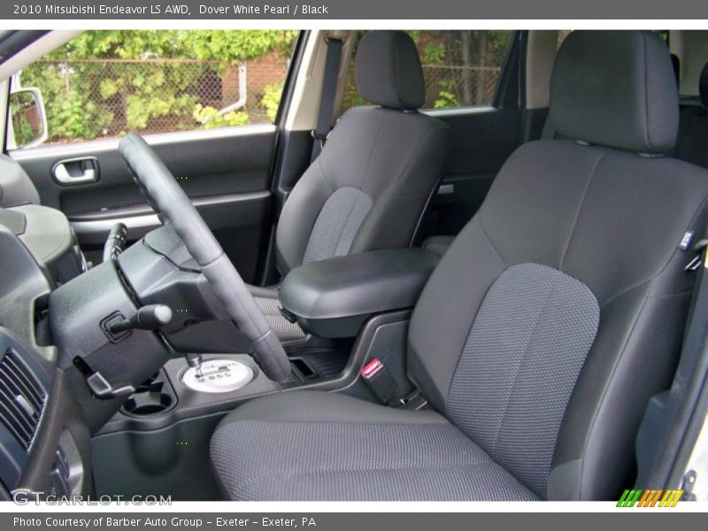 Dover White Pearl / Black 2010 Mitsubishi Endeavor LS AWD
