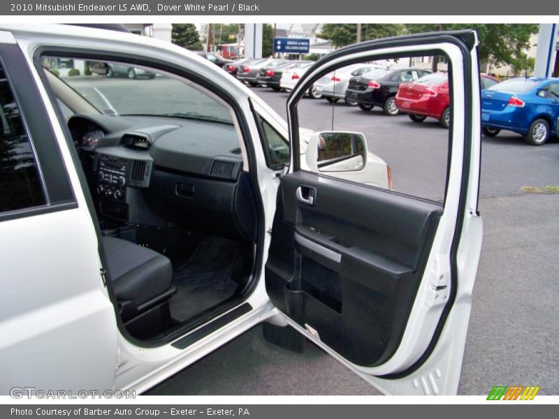 Dover White Pearl / Black 2010 Mitsubishi Endeavor LS AWD