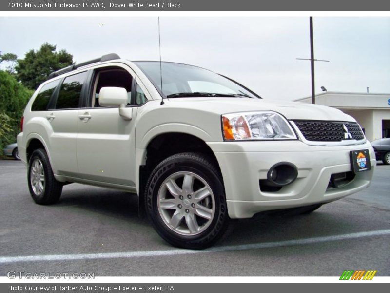 Dover White Pearl / Black 2010 Mitsubishi Endeavor LS AWD