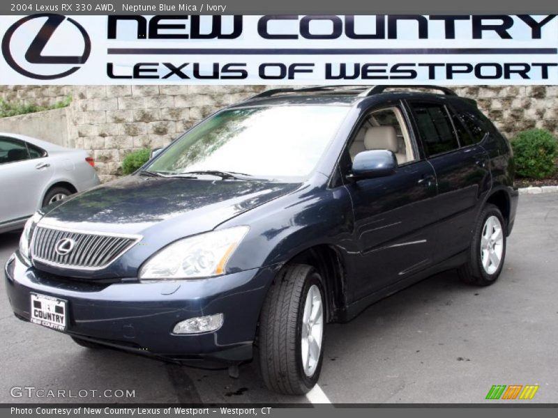 Neptune Blue Mica / Ivory 2004 Lexus RX 330 AWD